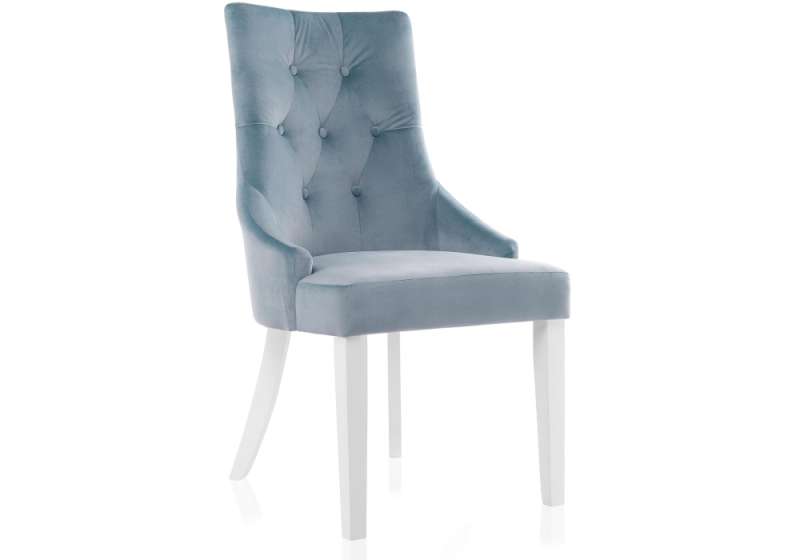 Стул деревянный Elegance white / blue (52x58x96). 