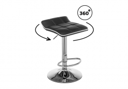 Барный стул Fera black / white (48x48x63)