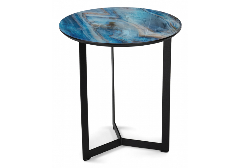 Журнальный стол Роб D-450 лазурит / черный (45x50). 