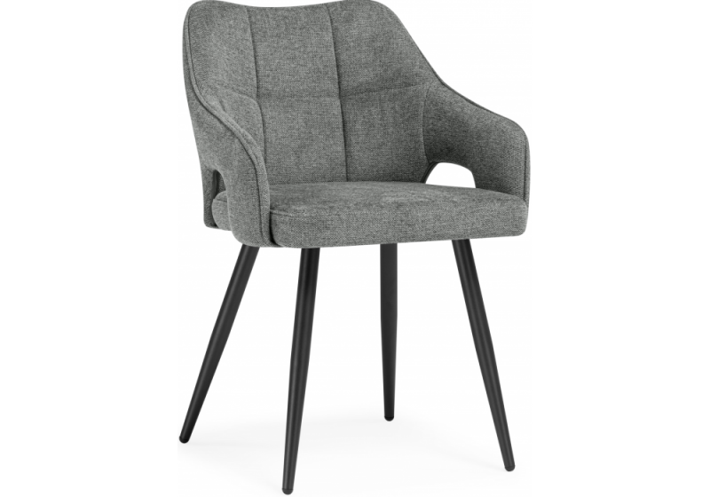 Стул на металлокаркасе Hera dark gray / black (55x60x78). 