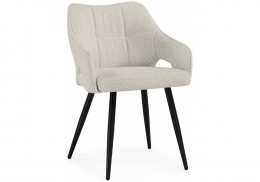 Стул на металлокаркасе Hera beige / black (55x60x78)