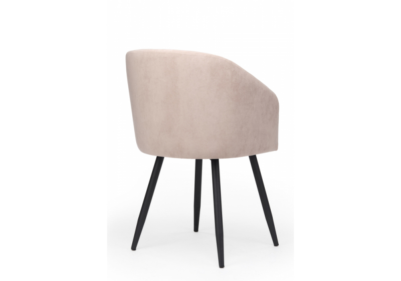 Стул на металлокаркасе Монер латте (glory 10) / черный (54x56x82)